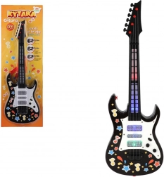 Guitare électrique pour enfants avec lumière et son, 53 cm, avec sangle