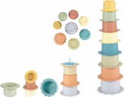 Tour empilable de gobelets Fleur - 8 pcs