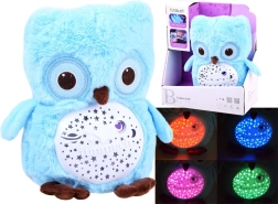 Hibou en peluche avec projecteur et berceuses
