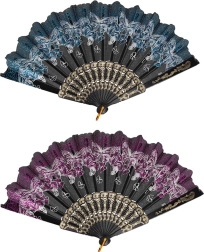 Éventail pliant à motifs pour enfants 23 cm