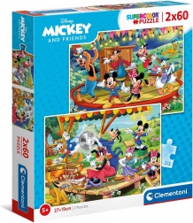 Puzzle 2x60 pièces - Mickey et ses amis