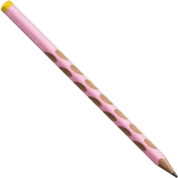 Crayon ergonomique pour gauchers STABILO EASYgraph rose clair