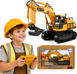 Pelle mécanique à chenilles WOOPIE radiocommandée avec sons et accessoires