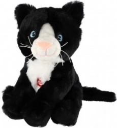 Chat en peluche avec son 20 cm