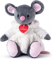 Souris Azumi en peluche grise