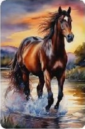 Mosaïque diamant - Cheval au galop