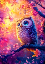 Puzzle Enjoy Chouette enneigée 1000 pièces