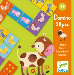 Djeco Domino Ferme : Jeu éducatif pour enfants avec des animaux