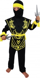 Déguisement enfant Ninja jaune taille M