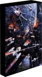 Tableau LED lumineux 30x40 cm Star Wars