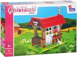 Maison de poupée en briques pour filles, 91 pièces