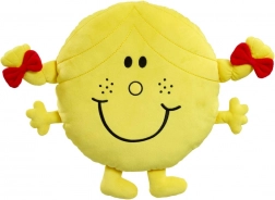 Coussin en peluche LITTLE MISS SUNSHINE – grand, doux et souriant