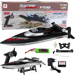 Bateau RC de course FT012 noir, max 50 km/h