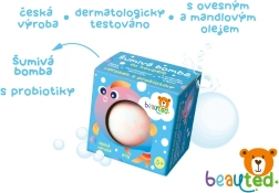 Bombe effervescente pour le bain BeauTed avec probiotiques 60 g