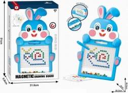 Tableau magnétique lapin 46,5 cm bleu