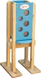 Panneau à sable en bois pour bac à sable CLASSIC WORLD jaune dès 3 ans