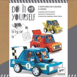Djeco DIY petites voitures – voitures de course pour enfants créatifs