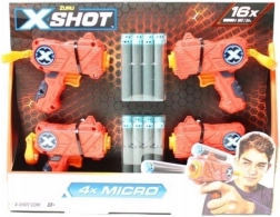 Set de lanceurs Excel Micro 4-pack 16 fléchettes