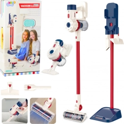 Set de ménage pour enfants avec aspirateur vertical blanc