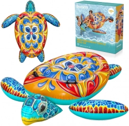 Tortue gonflable colorée avec poignées Bestway avec imprimé Majolique 183x173 cm