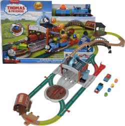 Fisher-Price Thomas et ses amis circuit ferroviaire Livraison de tonneaux charge et propulse avec la locomotive Thomas