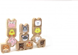 Jeu d’équilibre en bois animaux domestiques