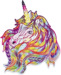 Puzzle en bois Licorne Arc-en-ciel