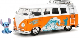 Figurine Stitch 4 cm et modèle Volkswagen T1 1:24 de Jada Toys