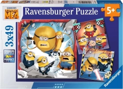 Ravensburger puzzle Moi, moche et méchant 4 – set de 3×49 pièces