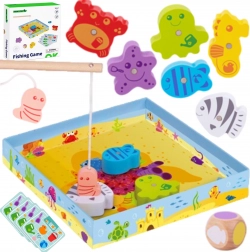 Jeu de pêche magnétique en bois TOOKY TOY pour enfants