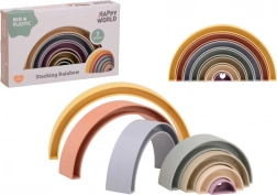 Puzzle arc-en-ciel Happy World en bioplastique