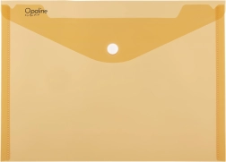 Pochette à bouton A4 Opaline orange en polypropylène 180 microns (lot de 5)