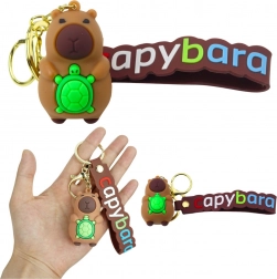 Pendentif Capybara avec tortue