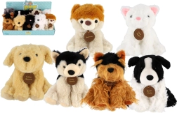 Chien en peluche ou chat en peluche 18 cm
