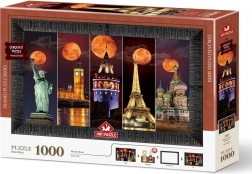 Puzzle avec cadre et colle 3 en 1 Lune de sang 1000 pièces