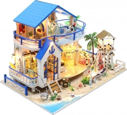 Maison miniature La Légende de la mer bleue – kit créatif avec éclairage LED