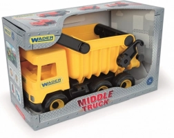 Camion benne jaune Middle Truck 38 cm en boîte