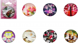 Aimant 3D en verre Mix