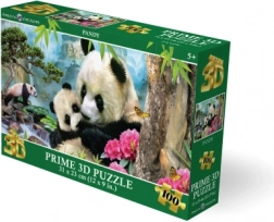 Puzzle 3D pandas