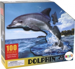 Puzzle de 100 pièces avec motif de dauphin et d'animaux marins