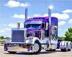 Norimpex peinture diamant Violet camion 30x40 cm