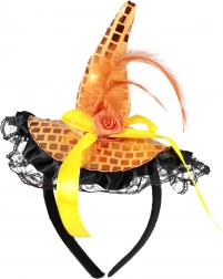 Serre-tête avec mini chapeau de sorcière