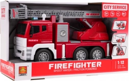 Camion de pompier interactif avec effets de lumière, de son et d'eau à l'échelle 1:12