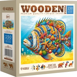 Puzzle en bois Poisson chic 150 pièces