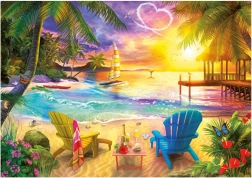 Educa Puzzle Plage des amoureux 1000 pièces