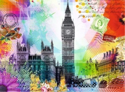 Puzzle Carte postale de Londres 500 pièces Ravensburger