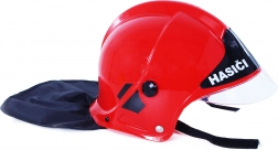 Casque de pompier pour enfant rouge