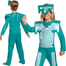 minecraft déguisement enfant armure en diamant 127–136 cm (7–8 ans)