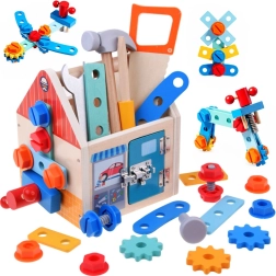 Maison en bois – kit de petit bricoleur avec outils et vis
