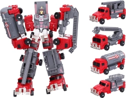 Autorobot pompier 5 en 1 de 24 cm